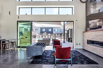 Clubhouse with tvs & entertainment area